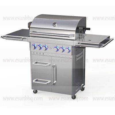 Luxury Full Stainless Steel Gas Grill 4 Burner with Infread Rear Burner