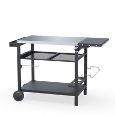 BBQ Grill Table with Slide-out Storage Rack