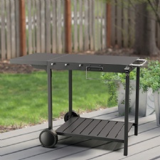 Oversized Grill Table with Pizza Topping Station