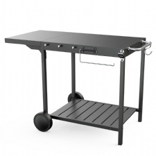 Oversized Grill Table with Pizza Topping Station