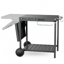 Oversized Grill Table with Pizza Topping Station